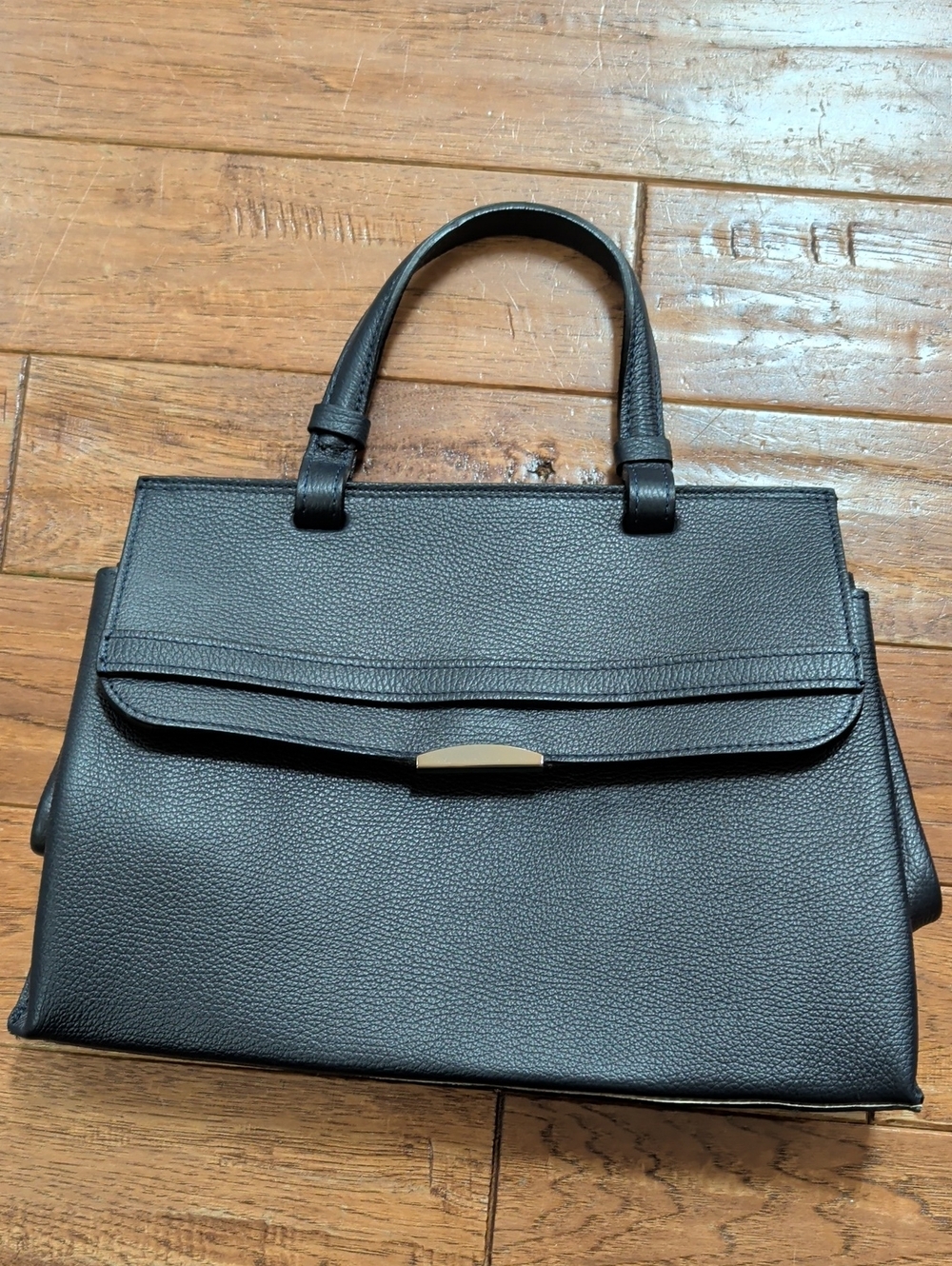 Borse In Pelle Classic Blue Leather Top-Handle Satchel - Elegant Everyday Bag